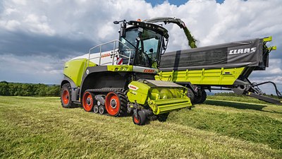 JAGUAR 900 HRC LRC Vorsatzgeräte CARGOS 700 CLAAS POWER SYSTEMS TERRA TRAC